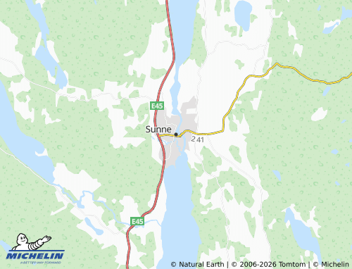Mapa MICHELIN Sunne - ViaMichelin