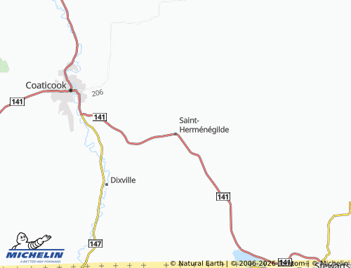 MICHELIN Saint-Herménégilde map - ViaMichelin