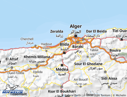 Mapa MICHELIN Wad al-Ollayq - ViaMichelin