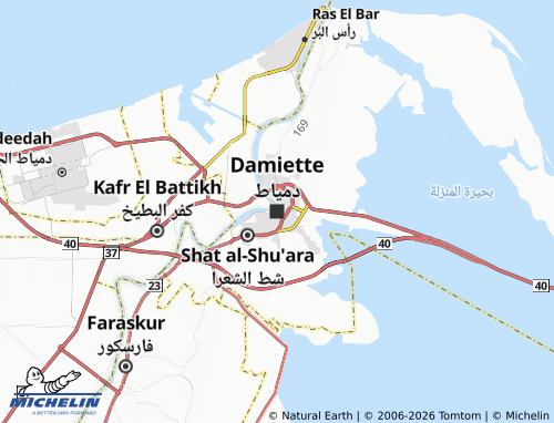 Mapa MICHELIN Damietta - ViaMichelin