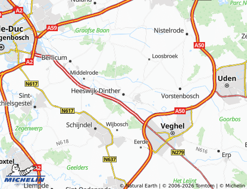 MICHELIN Heeswijk-Dinther map - ViaMichelin