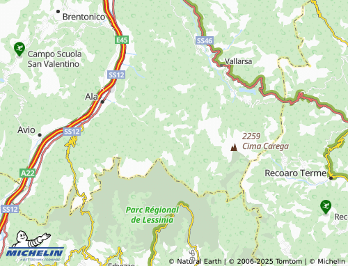 MICHELIN Ponzolotti map - ViaMichelin
