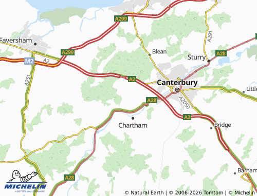 Carte MICHELIN Chartham Hatch - ViaMichelin