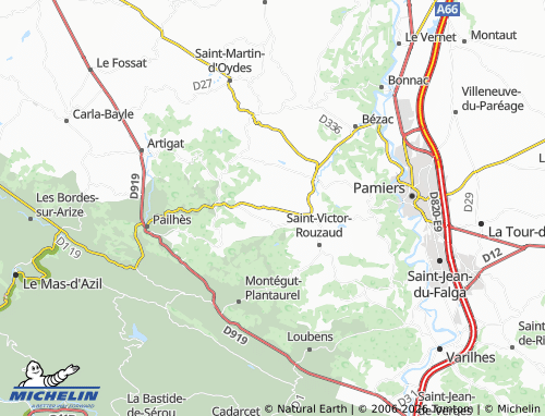MICHELIN Bayle map - ViaMichelin