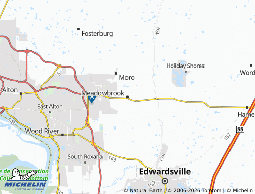 Mappa MICHELIN Meadowbrook - ViaMichelin