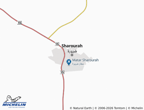 MICHELIN-Landkarte Sharourah - ViaMichelin