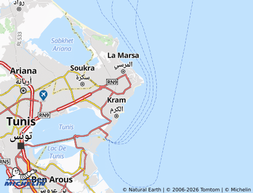 Mappa MICHELIN Qartaj - ViaMichelin