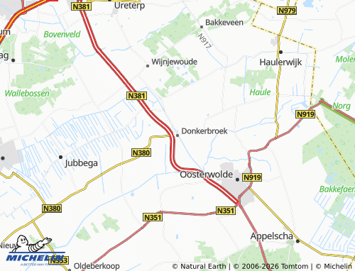 MICHELIN Donkerbroek map - ViaMichelin