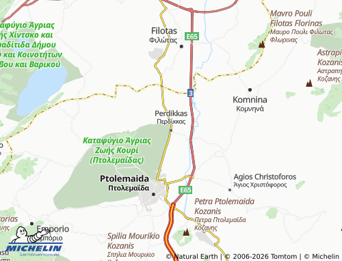 Carte MICHELIN Perdikkas - ViaMichelin