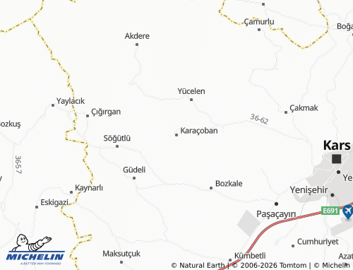 Mapa MICHELIN Karaçoban - ViaMichelin