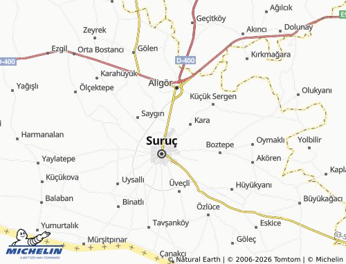 MICHELIN Dinlence map - ViaMichelin