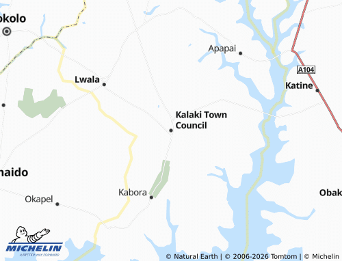 Carte MICHELIN Kalaki Town Council - ViaMichelin