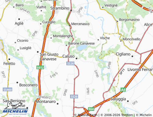 Mapa MICHELIN Caluso - ViaMichelin