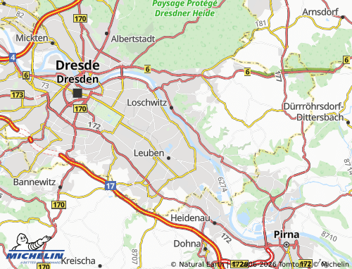 Mappa MICHELIN Laubegast - ViaMichelin