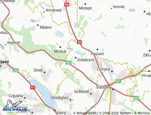 MICHELIN-Landkarte Drăsliceni - ViaMichelin