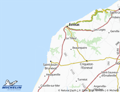 MICHELIN La Poterie-Cap-d'Antifer map - ViaMichelin