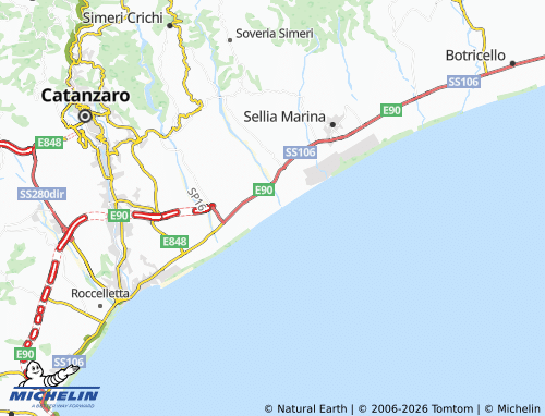 MICHELIN Simeri Mare map - ViaMichelin