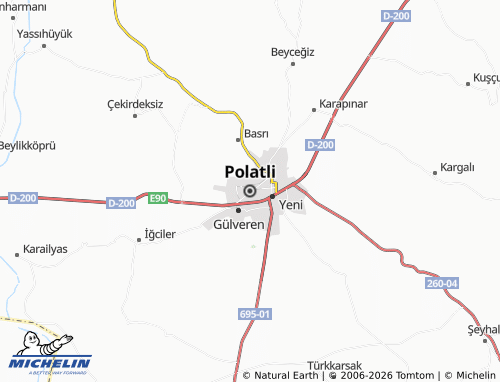 MICHELIN Polatli map - ViaMichelin