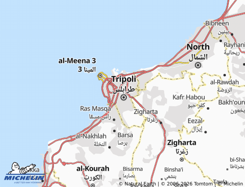 MICHELIN-Landkarte Tarablus al-Haddadeen - ViaMichelin