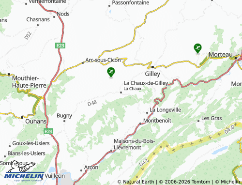 MICHELIN La Chaux map - ViaMichelin