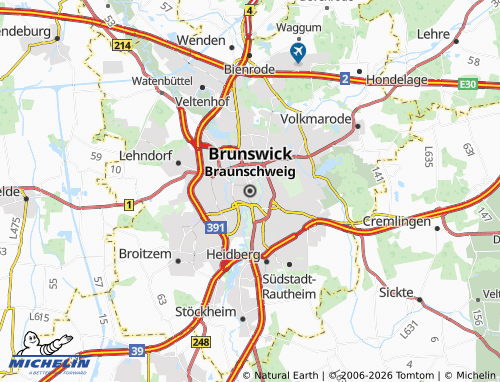 MICHELIN Brunswick map - ViaMichelin