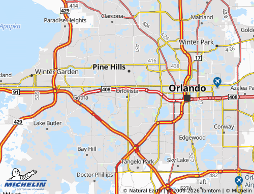 Mapa MICHELIN Orlovista - ViaMichelin