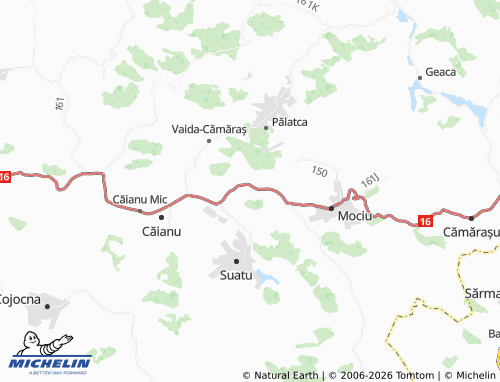 Mappa MICHELIN Ghirișu Român - ViaMichelin