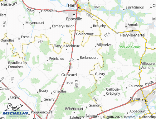 Mapa MICHELIN Berlancourt - ViaMichelin