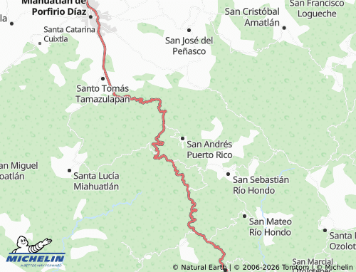 MICHELIN La Cruz map - ViaMichelin