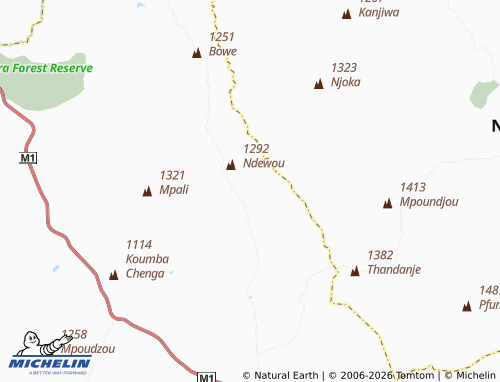 Mapa MICHELIN Choma - ViaMichelin