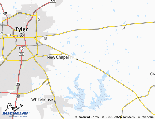 Carte MICHELIN New Chapel Hill - ViaMichelin