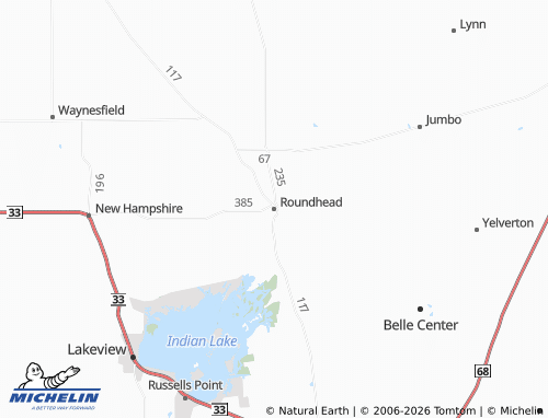 Carte MICHELIN Roundhead - ViaMichelin