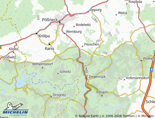 MICHELIN Moxa map - ViaMichelin