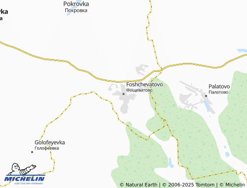 MICHELIN Foshchevatovo map - ViaMichelin