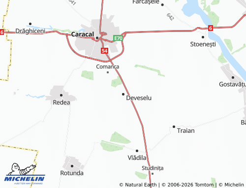 MICHELIN Deveselu map - ViaMichelin