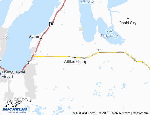 Mapa MICHELIN Williamsburg - ViaMichelin