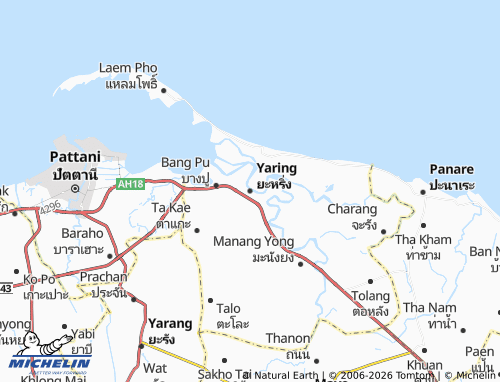Mapa MICHELIN Yaring - ViaMichelin