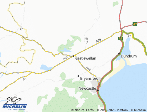 MICHELIN Castlewellan map - ViaMichelin