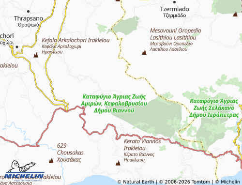 Mapa MICHELIN Katofygi - ViaMichelin