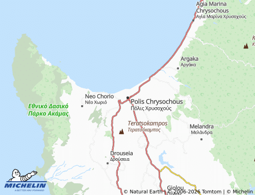Mapa MICHELIN Polis Chrysochous - ViaMichelin
