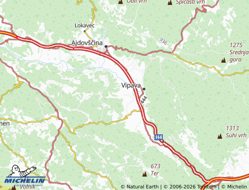 Mappa MICHELIN Slap - ViaMichelin