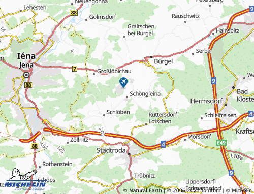 MICHELIN Schöngleina map - ViaMichelin