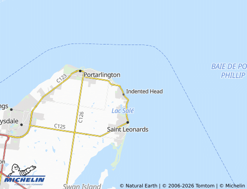 Mapa MICHELIN Indented Head - ViaMichelin
