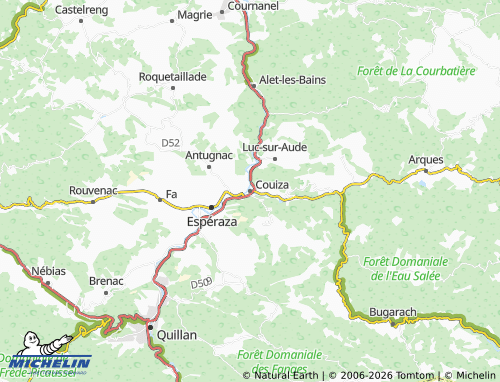 Mappa MICHELIN Couiza - ViaMichelin