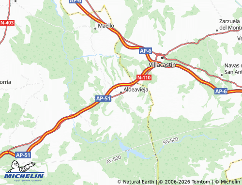 MICHELIN Aldeavieja map - ViaMichelin