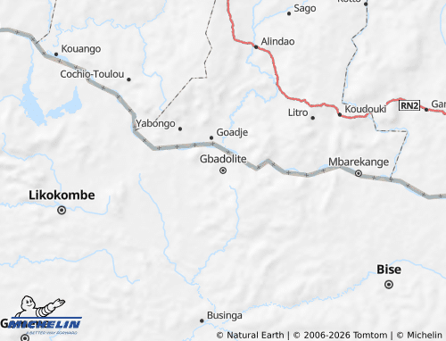 Mapa MICHELIN Mobayi-Mbongo - ViaMichelin