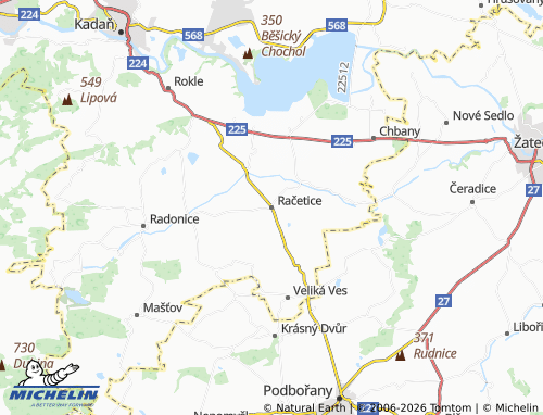 Mappa MICHELIN Račetice - ViaMichelin