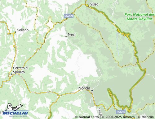 MICHELIN Todiano map - ViaMichelin