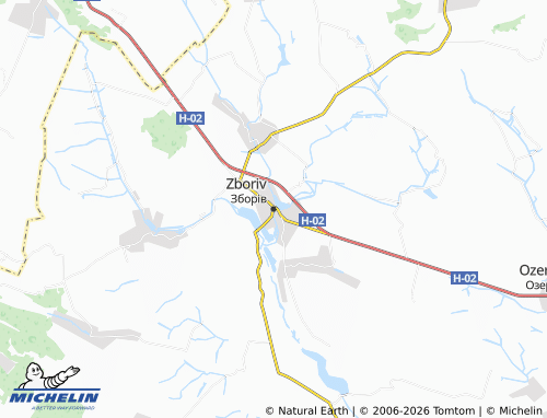 Mappa MICHELIN Zboriv - ViaMichelin