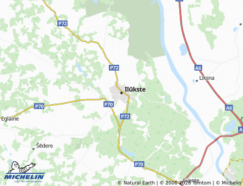 Mapa MICHELIN Ilūkste - ViaMichelin